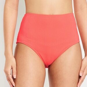 Old Navy High Waisted Ribbed Bikini Bottom